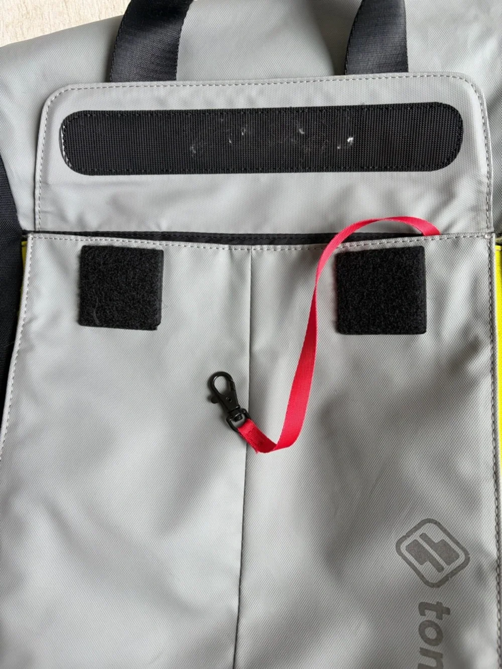 tomtoc Rolltop Laptop Backpack Gray Black Waterproof Travel Bag - Picture 4 of 8